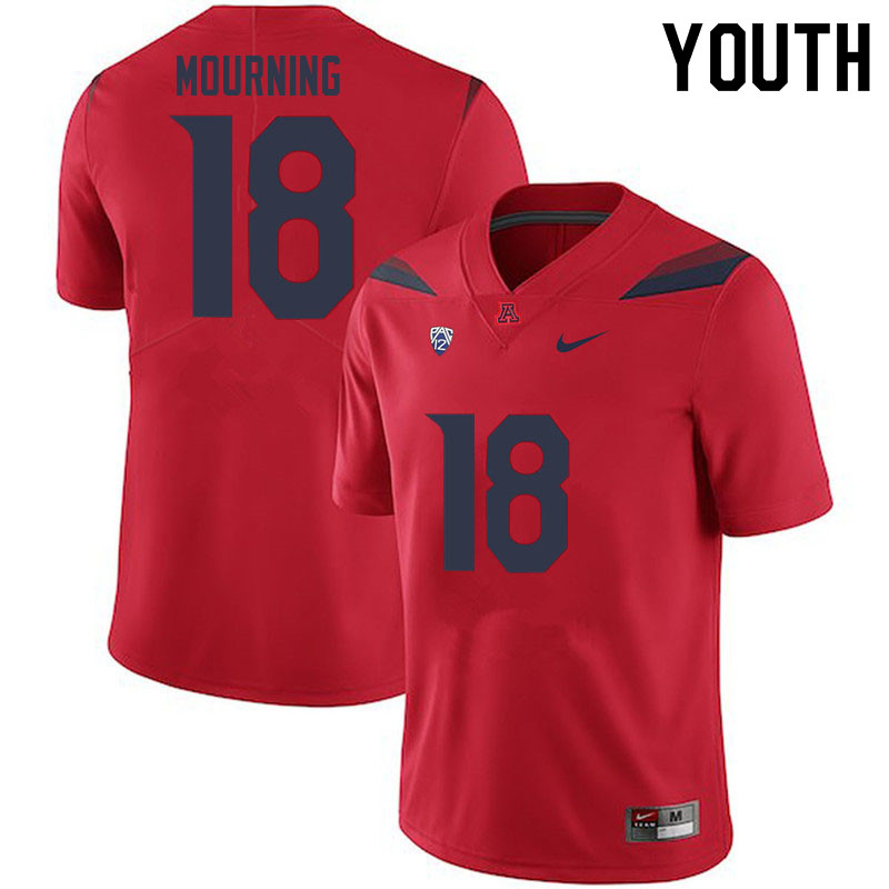 Youth #18 Derick Mourning Arizona Wildcats College Football Jerseys Sale-Red - Click Image to Close